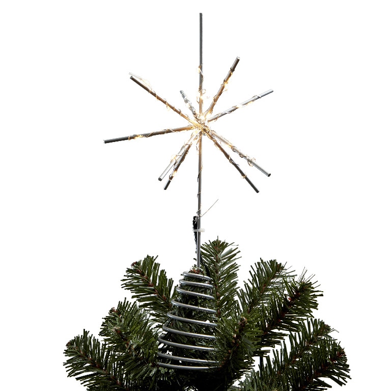 Varf de brad LED stea, 20cm