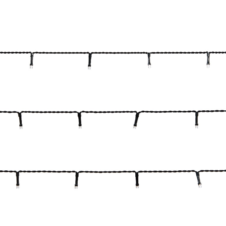 Instalatie Craciun 50 LED-uri, 5.2 m, pe baterie, lumina alb rece