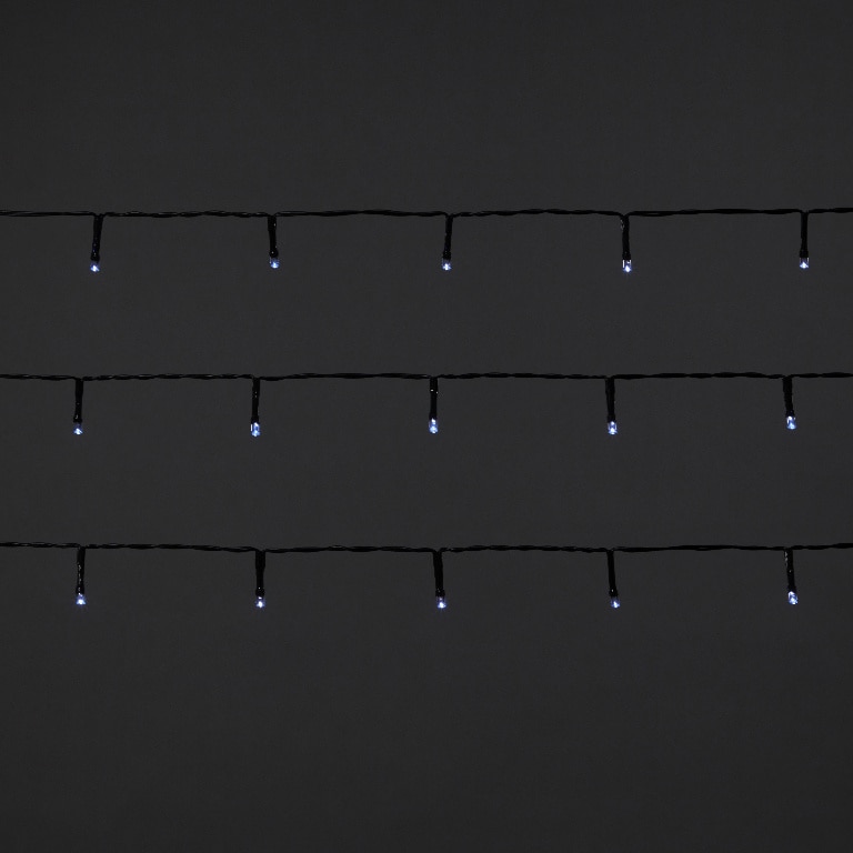 Instalatie brad LED, 120 leduri, 8 functii, iluminat alb rece