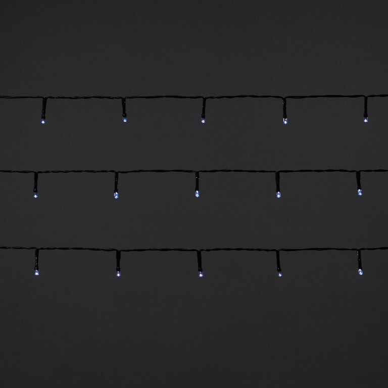 Instalatie brad LED, 240 leduri, 8 functii, iluminat alb rece