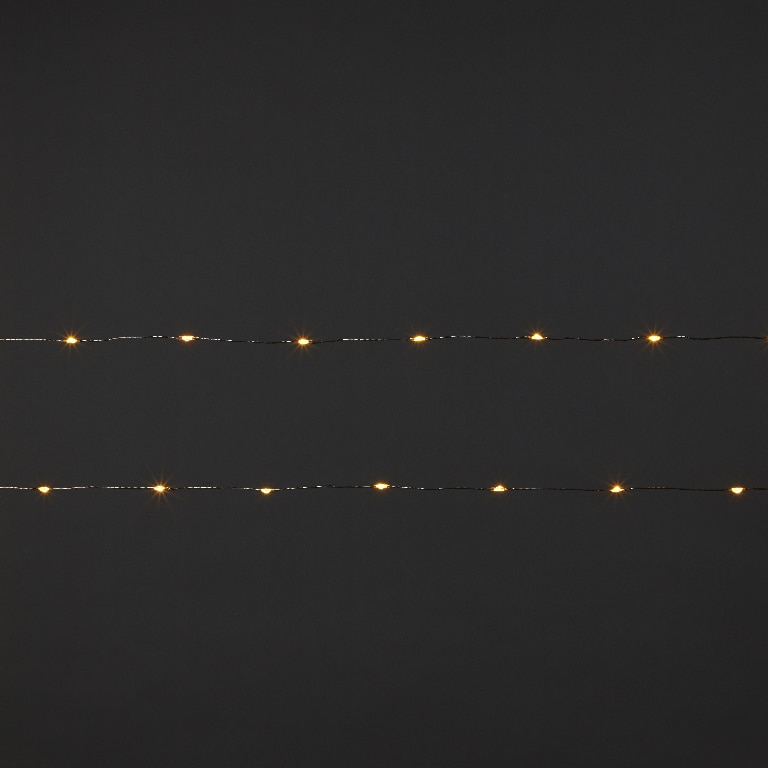 Instalatie Craciun 20 LED-uri, 1.8 m, pe baterie, IP20, lumina alb cald