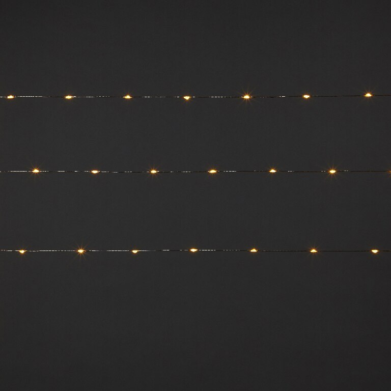 Instalatie Craciun 100 LED-uri, 8 m, IP20, pe baterie, lumina cald