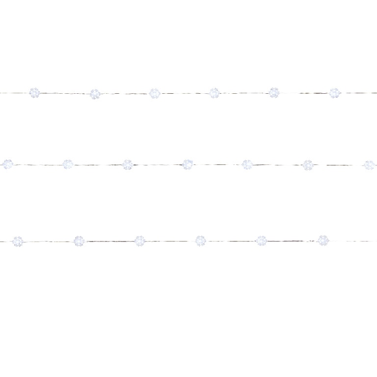 Instalatie Craciun cu fulgi de nea 100 LED-uri, 8.22 m, IP20, pe baterie, lumina alb rece