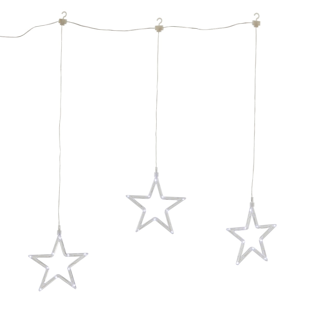 Perdea de lumini LED stelute, 30 leduri, inluminat alb rece