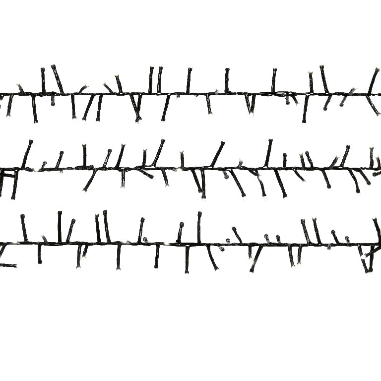 Instalatie brad LED UOML9118, 300 leduri, 8 functii, iluminat alb rece