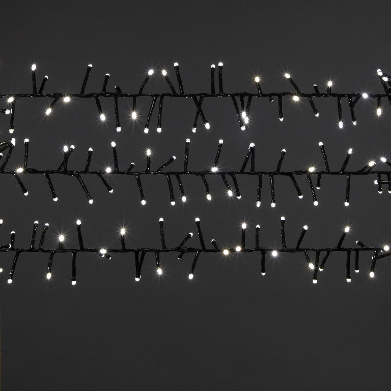 Instalatie brad LED UOML9118, 300 leduri, 8 functii, iluminat alb rece