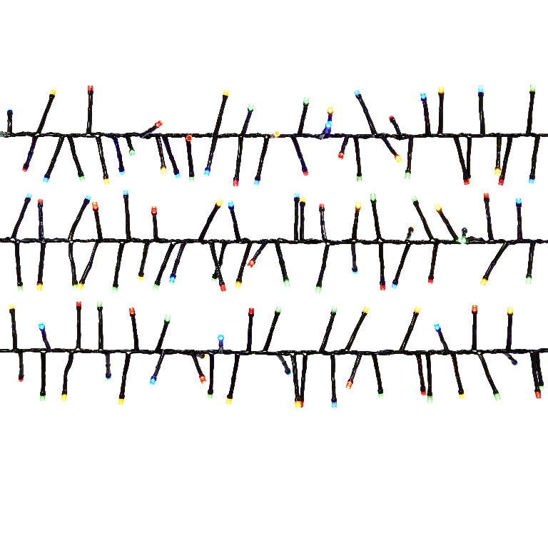 Instalatie brad LED UOML9119, 300 leduri, 8 functii, iluminat multicolor
