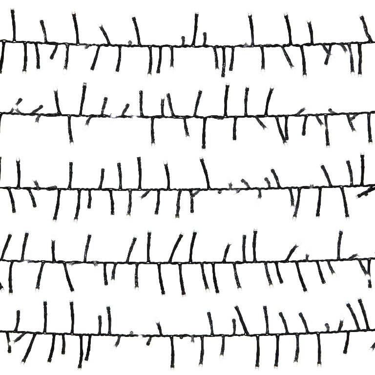 Instalatie brad LED UOML9121, 1000 leduri, 8 functii, iluminat alb rece