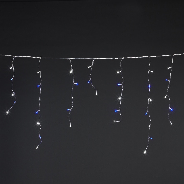 Perdea de lumini LED, 300 leduri, iluminat alb rece