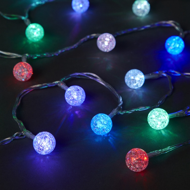 Instalatie brad LED, 40 leduri, iluminat multicolor