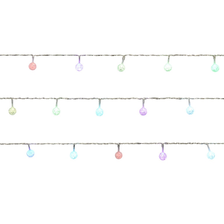 Instalatie brad LED, 40 leduri, iluminat multicolor