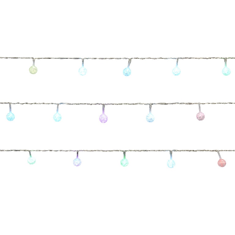 Instalatie brad LED, 40 leduri, iluminat multicolor