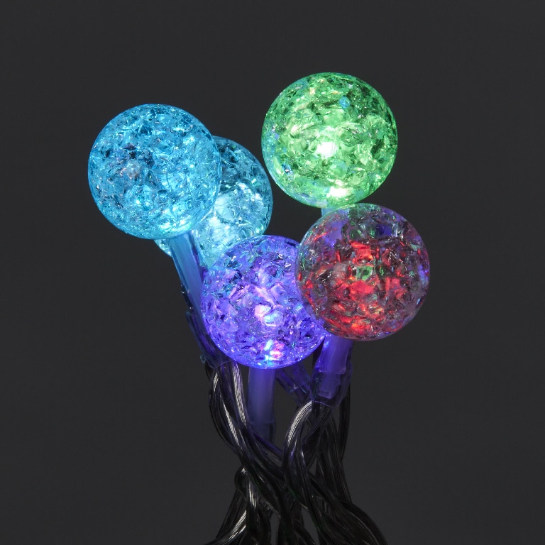 Instalatie brad LED, 40 leduri, iluminat multicolor