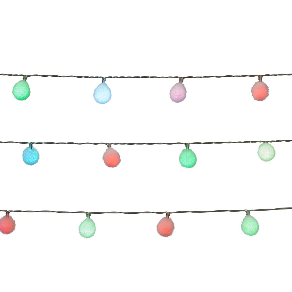 Instalatie brad LED, 40 leduri, iluminat multicolor