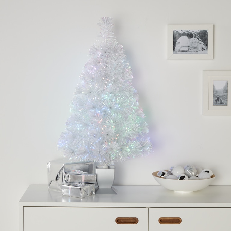 Brad artificial Oulanka, 81 cm, alb