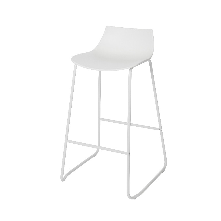 Scaun bar, alb, metal, 84.5 x 40 cm  GoodHome Karkalla