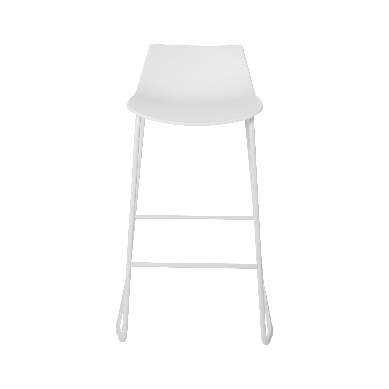 Scaun bar, alb, metal, 84.5 x 40 cm  GoodHome Karkalla