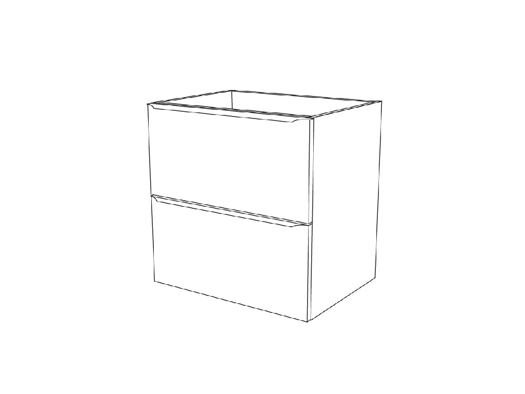 Baza suspendata, maro, mat, 60 x 60 x 45 cm  GoodHome Imandra