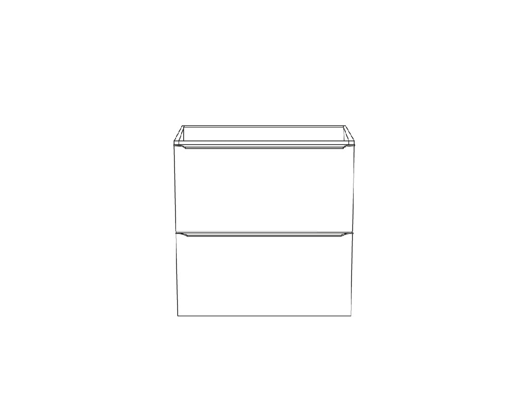 Baza suspendata, maro, mat, 60 x 60 x 45 cm  GoodHome Imandra