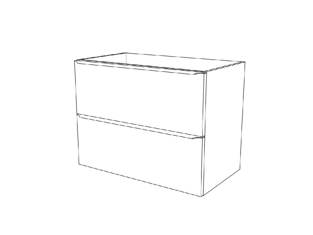 Baza dulap suspendat, maro, 80 x 60 x 45 cm  GoodHome Imandra