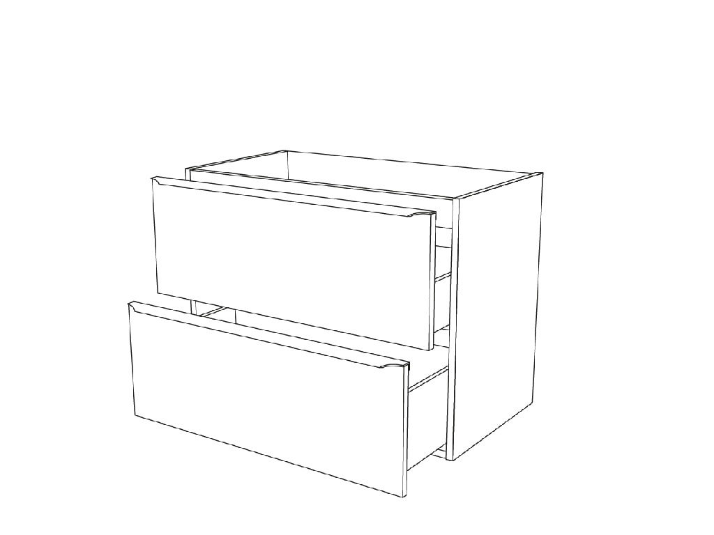 Baza dulap suspendat, maro, 80 x 60 x 45 cm  GoodHome Imandra