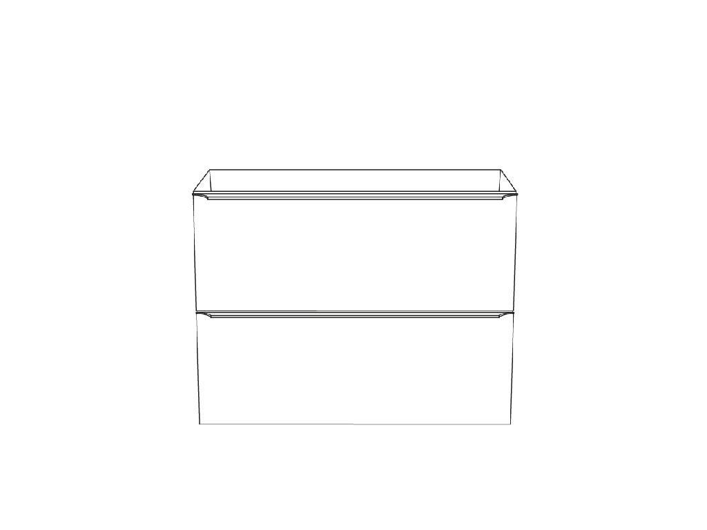 Baza dulap suspendat, maro, 80 x 60 x 45 cm  GoodHome Imandra