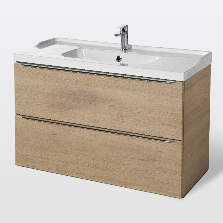 Baza dulap suspendat, model stejar, 100 x 60 x 45 cm - Imandra