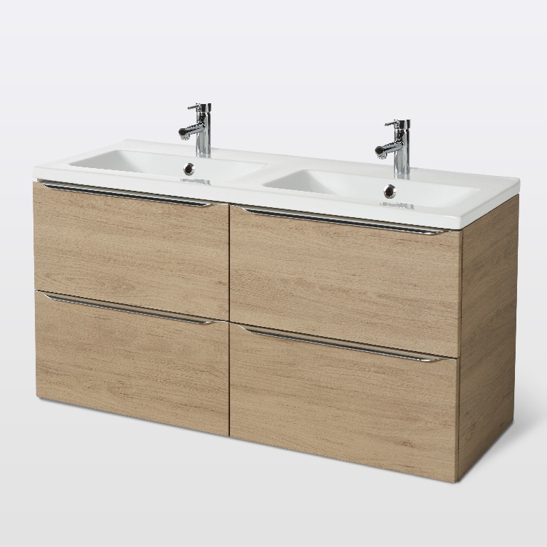 Masca lavoar GoodHome Imandra, suspendata, 120 x 45 x 60 cm, stejar