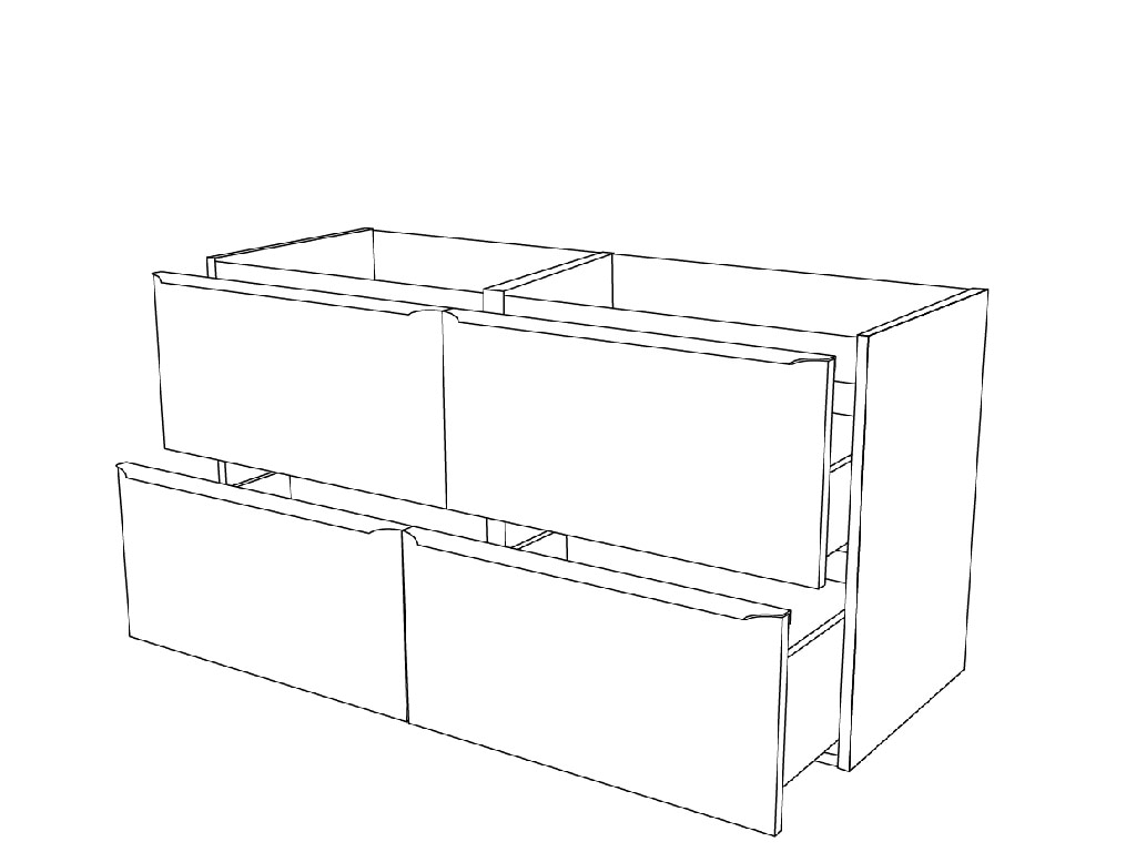 Masca lavoar GoodHome Imandra, suspendata, 120 x 45 x 60 cm, stejar