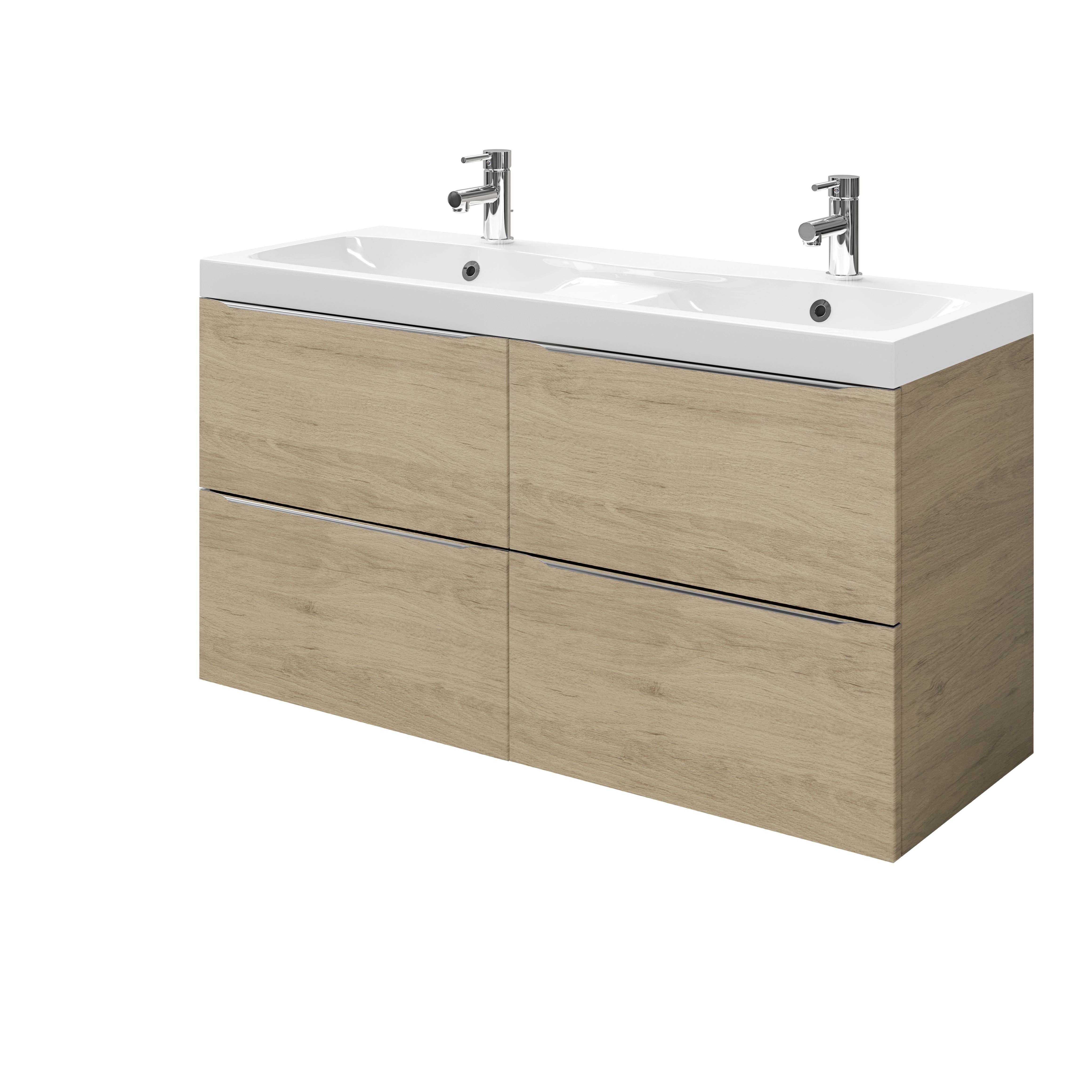 Masca lavoar GoodHome Imandra, suspendata, 120 x 45 x 60 cm, stejar