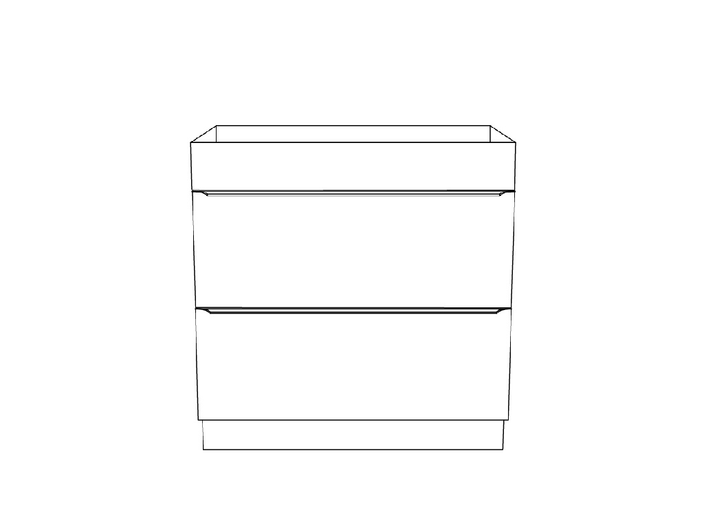 Baza lavoar, maro, 80 x 82 x 45 cm • GoodHome Imandra