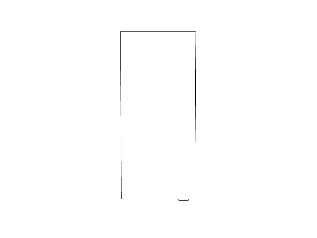 Dulap baie suspendat, maro, 90 x 40 x 15 cm  GoodHome Imandra