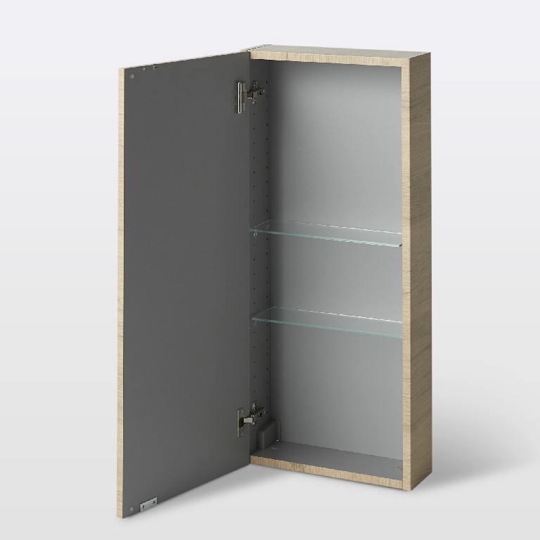 Dulap baie suspendat, maro, 90 x 40 x 15 cm  GoodHome Imandra