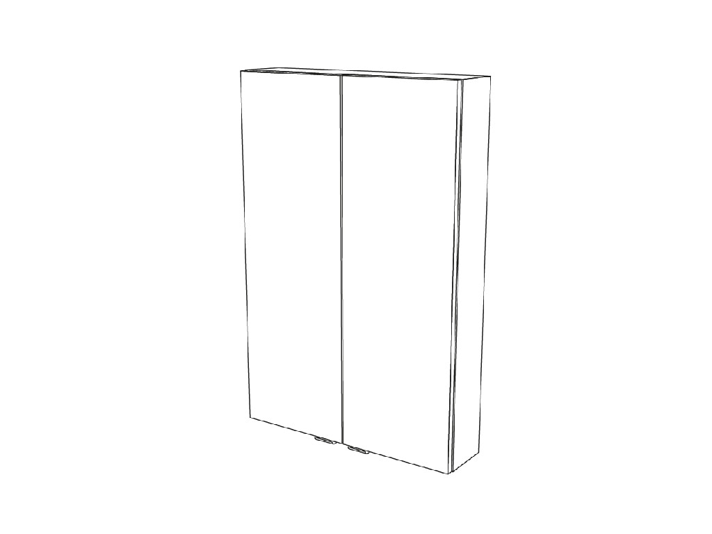 Dulap baie suspendat, maro, 90 x 60 x 15 cm  GoodHome Imandra