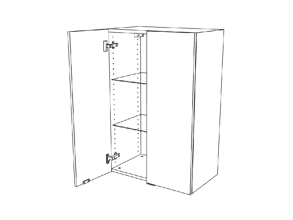 Dulap baie suspendat, maro, 90 x 60 x 36 cm  GoodHome Imandra