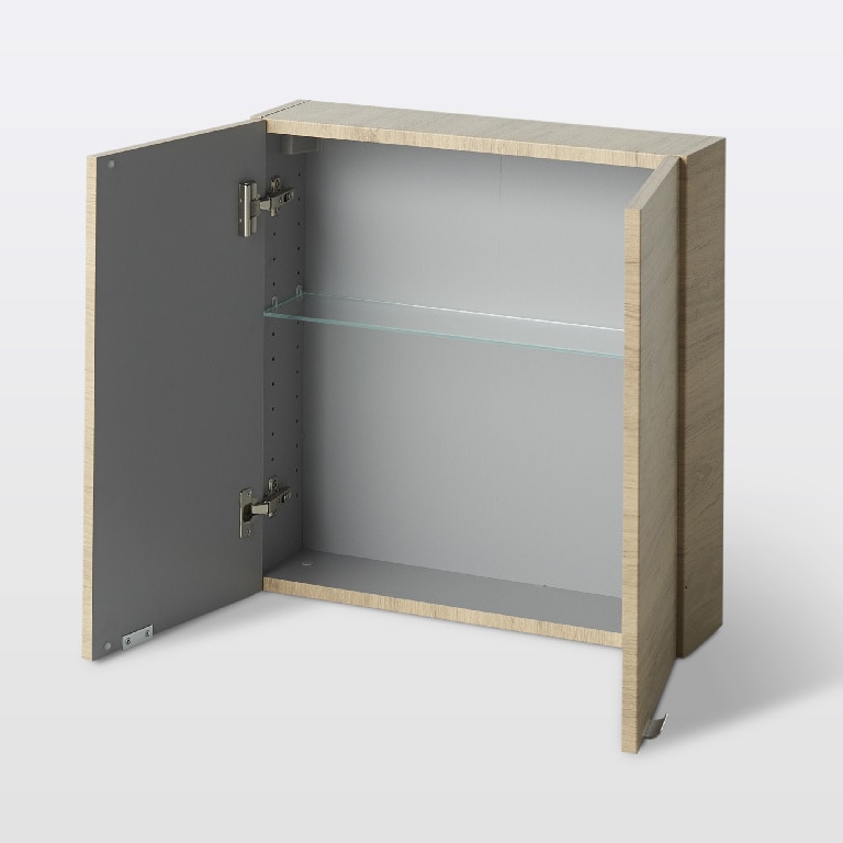 Dulap baie suspendat, maro, 60 x 60 x 15 cm  GoodHome Imandra