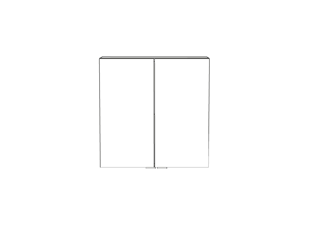 Dulap baie suspendat, maro, 60 x 60 x 15 cm  GoodHome Imandra