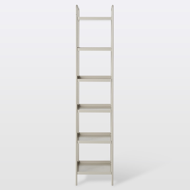 Coloana baie GOODHOME Saranda, 6 rafturi, 40 x 36 x 190 cm, gri