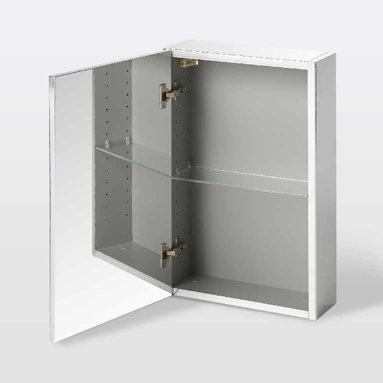 Dulap baie cu oglinda GoodHome Imandra, suspendat, 40 x 15 x 60 cm, alb