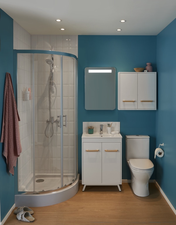 Lavoar baie GOODHOME Towan, ceramica, 61.2 x 37.1 cm, alb lucios