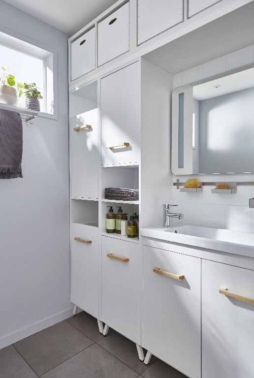 Coloana baie COOKE & LEWIS Ladoga, 40 x 36 x 190 cm, alb