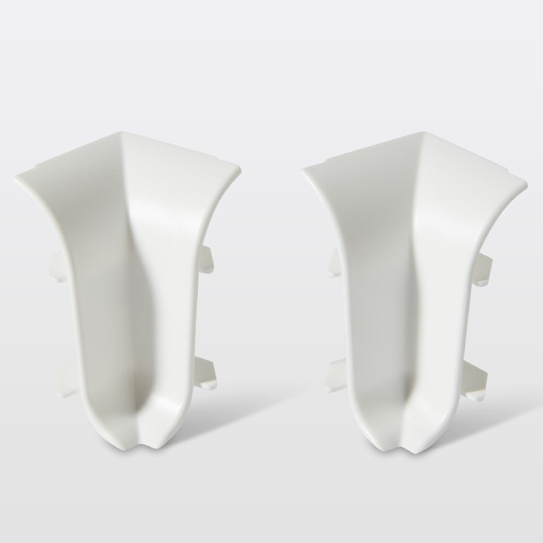 Coltar interior plinta, PVC, alb, 44 x 27 mm  Decor