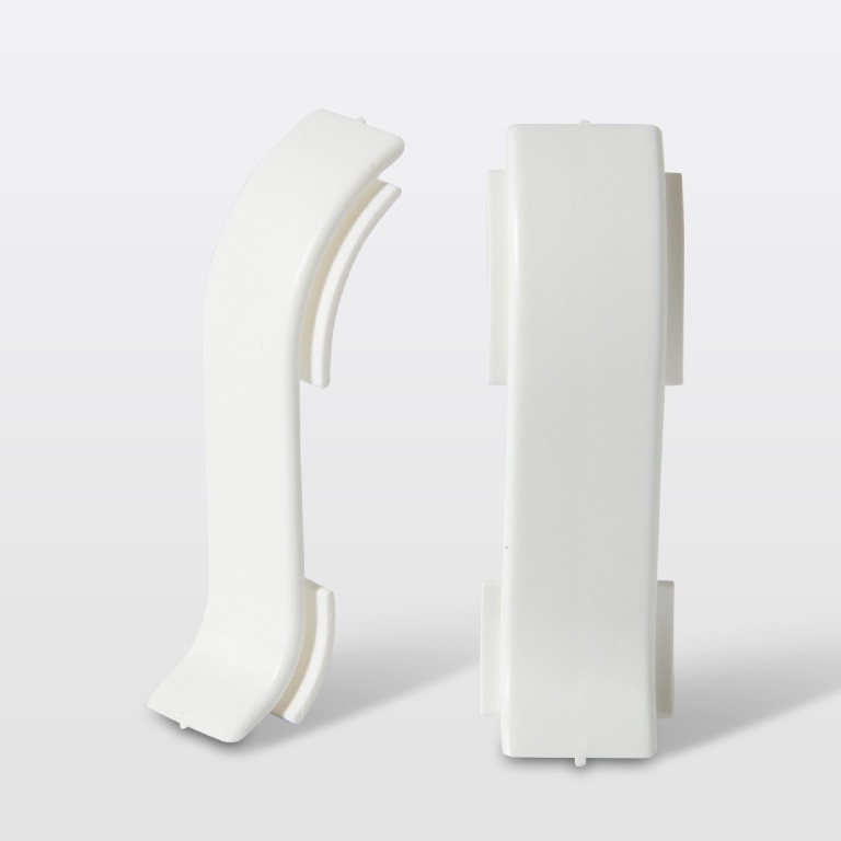 Accesorii imbinare plinta, PVC, alb, 44 x 22.8 mm  Decor