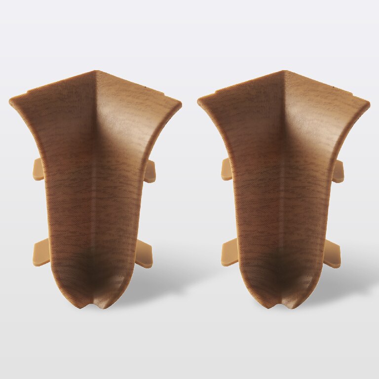 Coltar interior plinta, PVC, fag, 44 x 27 mm  Decor