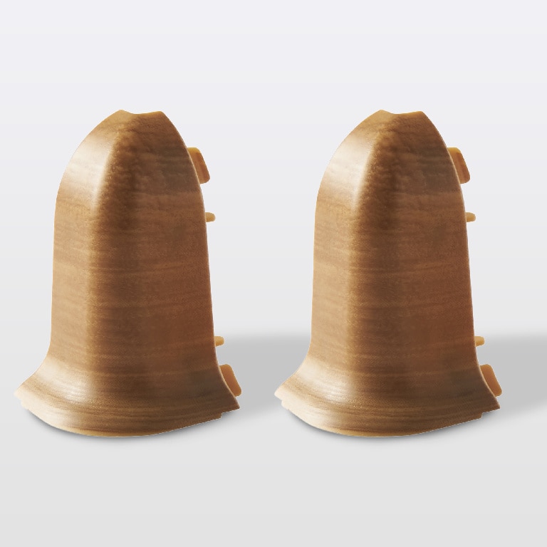 Coltar exterior plinta, PVC, stejar, 43.8 x 27.4 mm  Decor