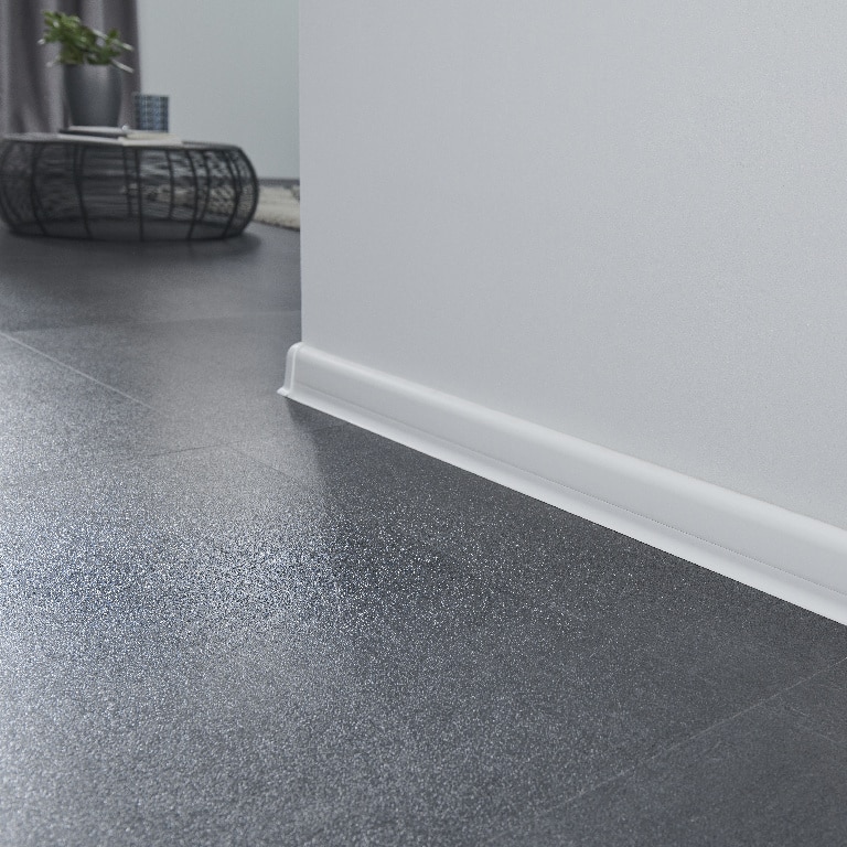 Plinta parchet, PVC, alb, 2200 x 59 x 23 mm  GoodHome