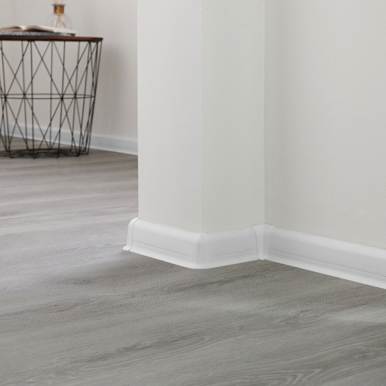 Plinta parchet, PVC, alb, 2200 x 59 x 23 mm  GoodHome