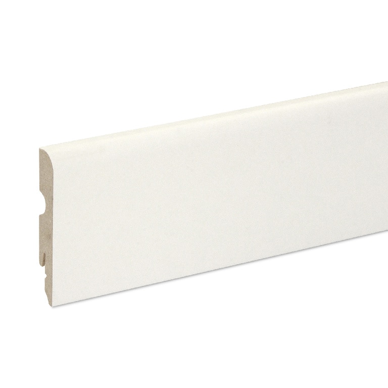 Plinta parchet, MDF, alb, 2200 x 80 x 13 mm GoodHome