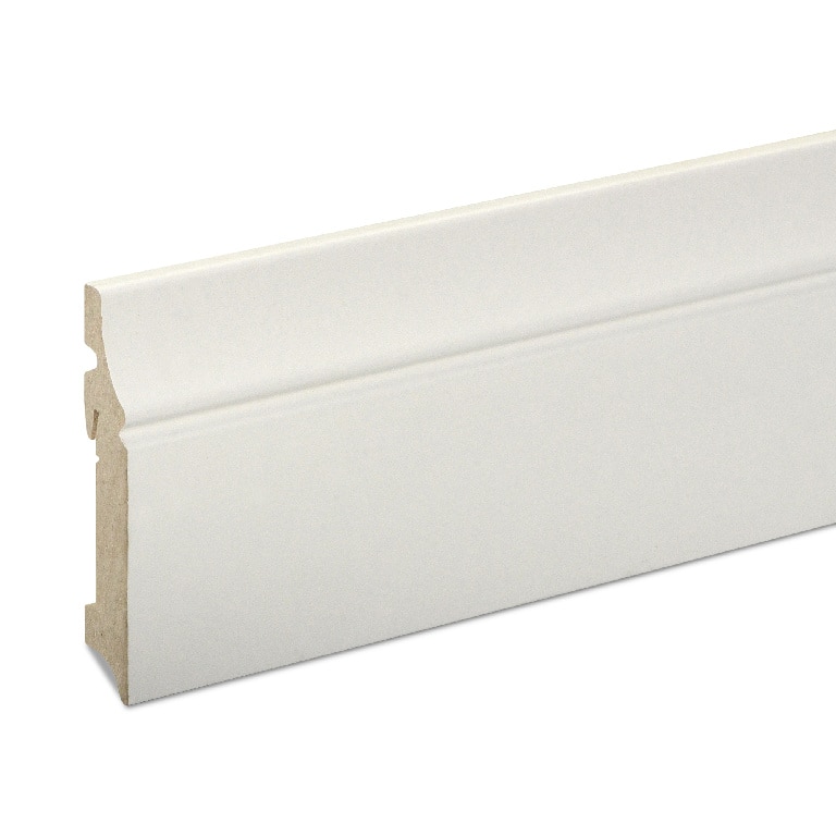 Plinta parchet, MDF, alb, 2200 x 100 x 19 mm • GoodHome