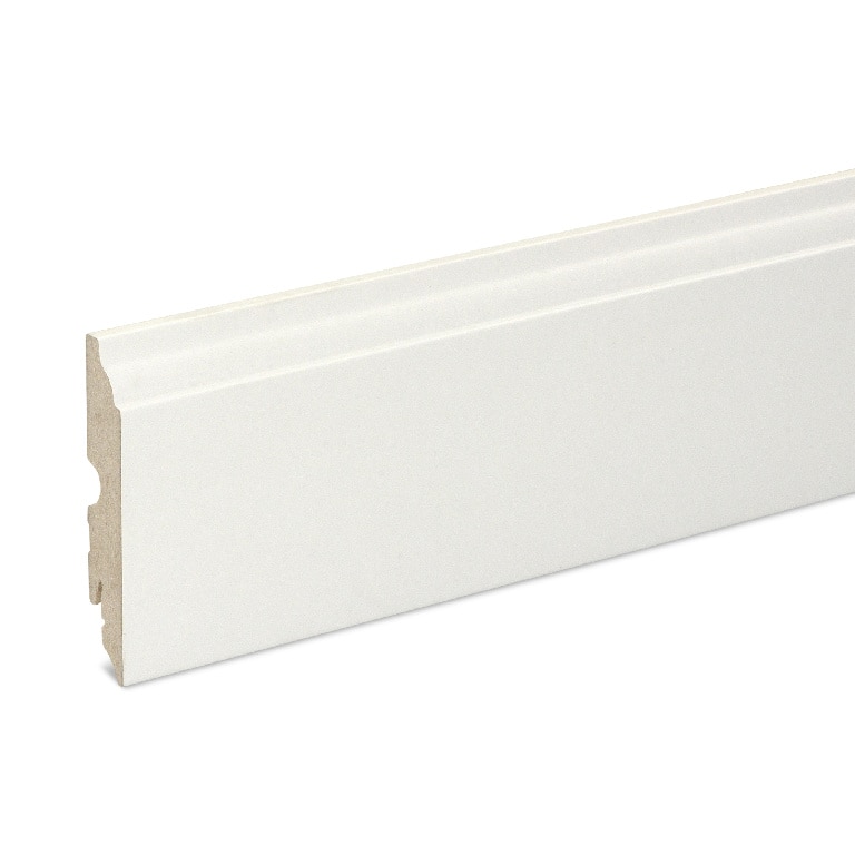 Plinta parchet, MDF, alb, 2200 x 90 x 16 mm  GoodHome